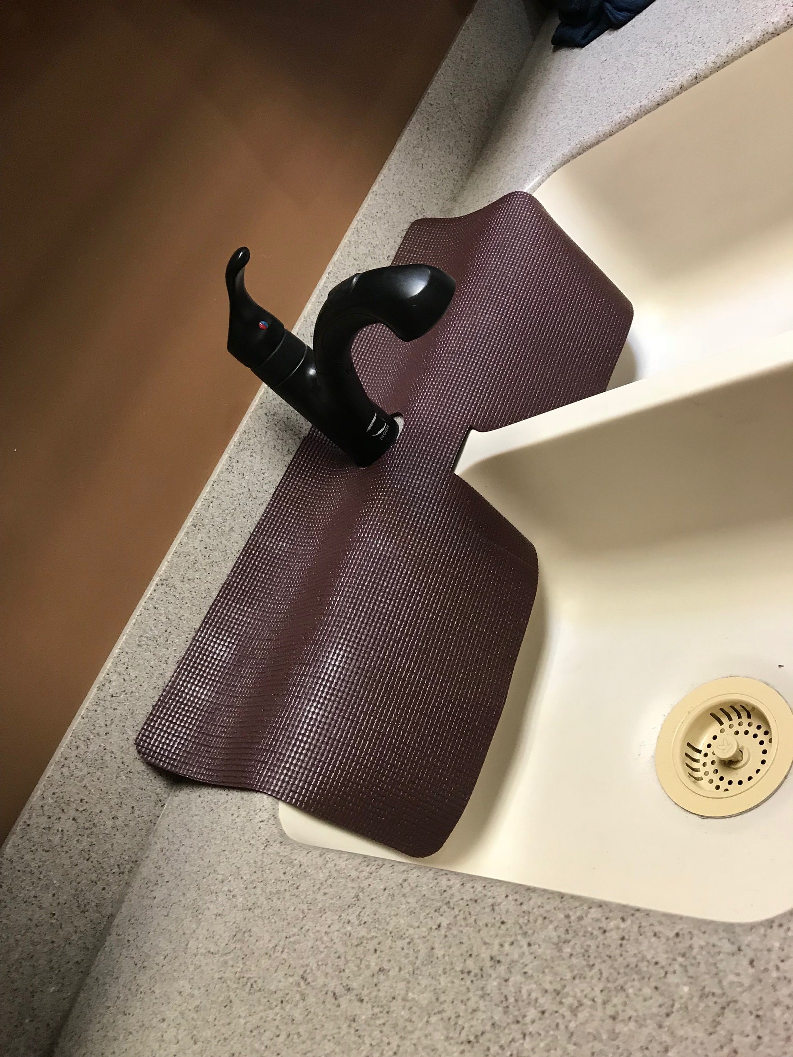 Dark Brown Double Sink FAUCET SPLASH GUARD Drip Catcher Etsy
