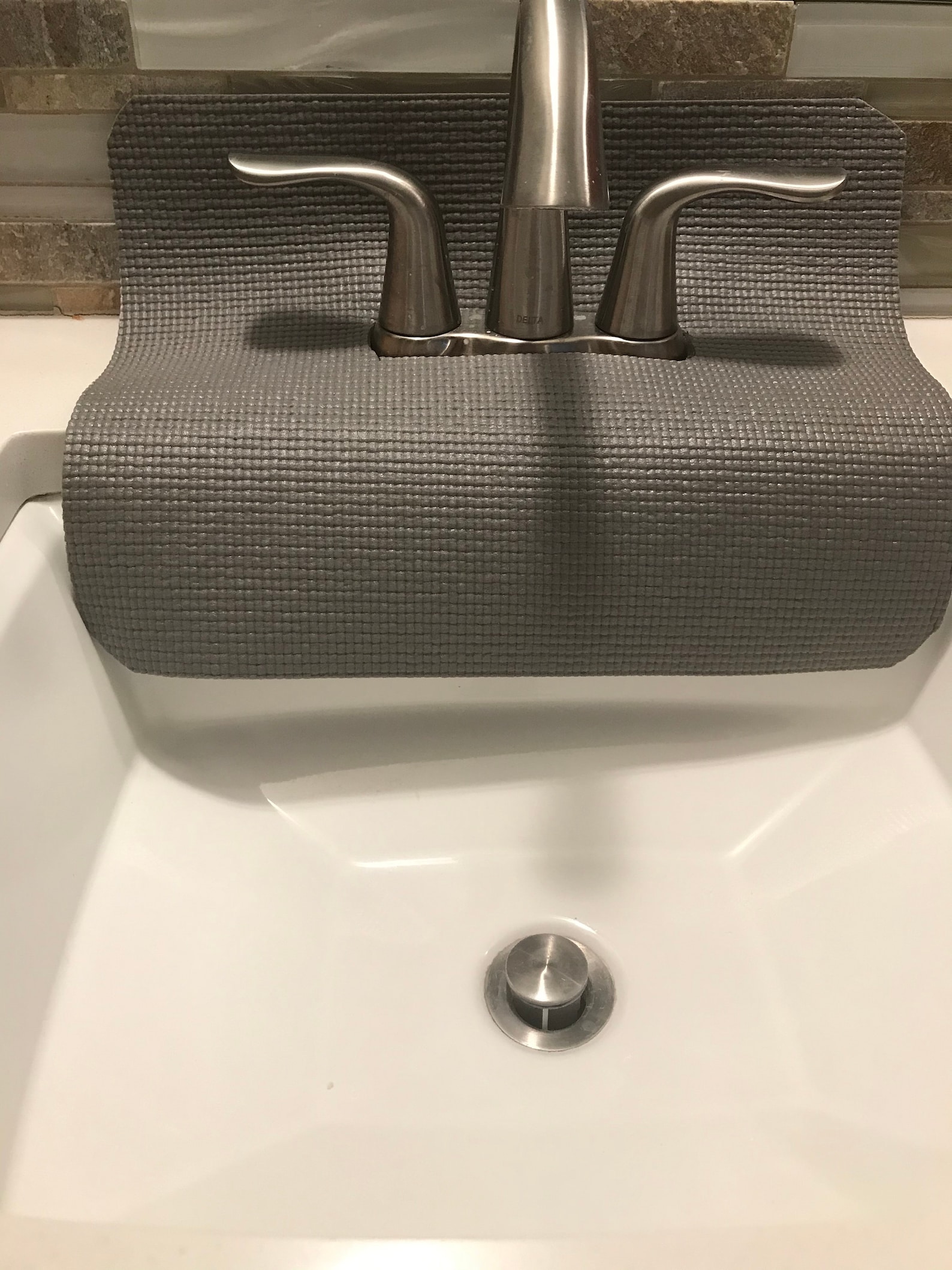 Gray bathroom faucet splash guard guards from water Etsy