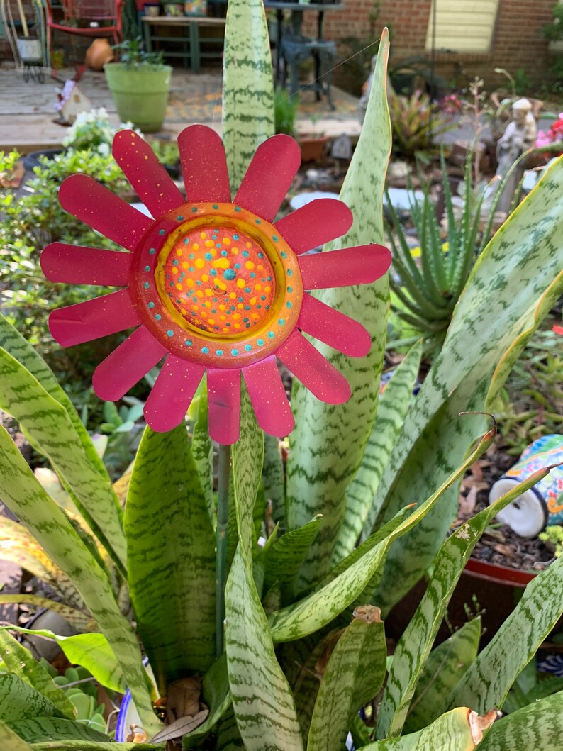 Single Metal Flowers With Stems Etsy