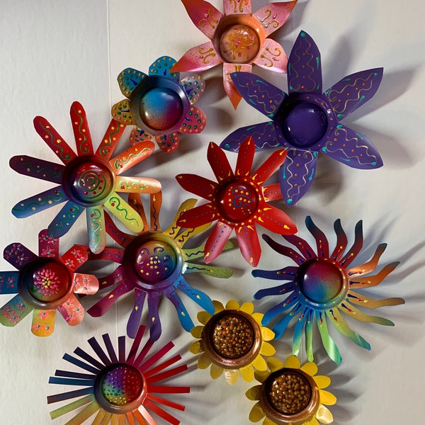 Metal Flowers Etsy
