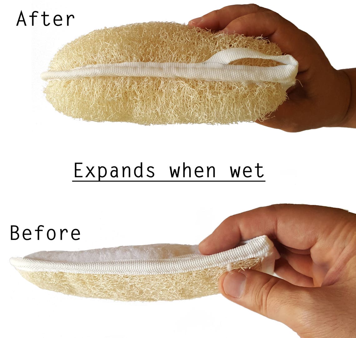 Two Sided Loofah Sponge Mitt Natural Bath Sponge Loofah Mitt Loofah