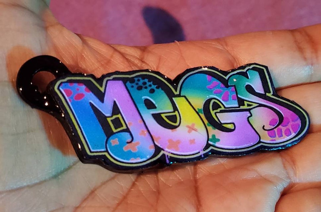 Keychain, Graffiti Cardstock Keychains, Charms, Personalized, Party