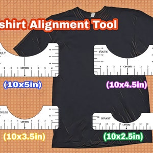 Download Tshirt Ruler Svg Png T Shirt Alignment Tool Dxf Shirt Etsy