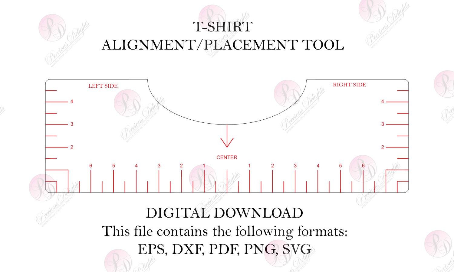 free printable t shirt ruler guide