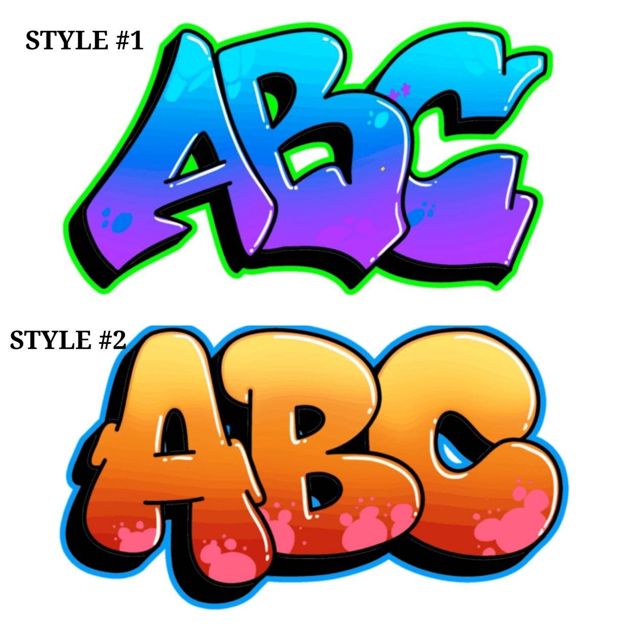 Keychain, Graffiti Cardstock Keychains, Charms, Personalized, Party