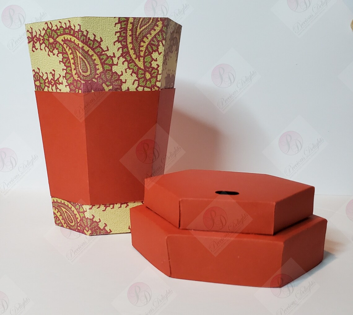 3D Paper Coffee Cup Party Favor Gift Box Cardstock Cricut Silhouette ...