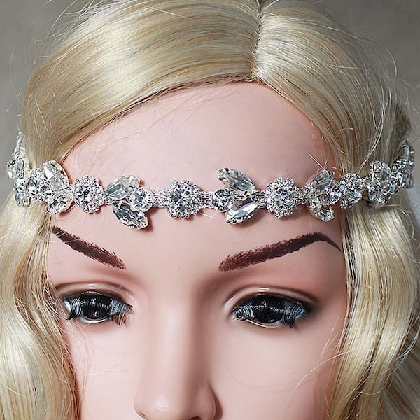 1920s headpiece silver