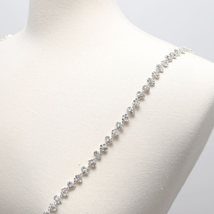 Wedding Dress Straps, Crystal Straps, Bridal Straps, Detachable Straps, Beaded Cap Sleeve, Wedding Dress Sleeves (SET OF TWO）