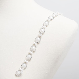 Wedding Dress Straps, Rhinestone Pearl Shoulder Strap, Bridal Straps, Detachable Straps, Wedding Dress Sleeves (SET OF TWO）