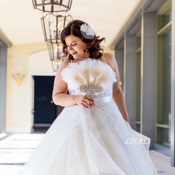 ostrich feather bouquet
