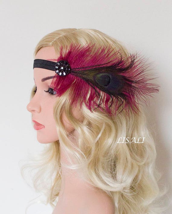 Lisali 1920s Headpiece 1920s Flapper Headband Great Gatsby Etsy