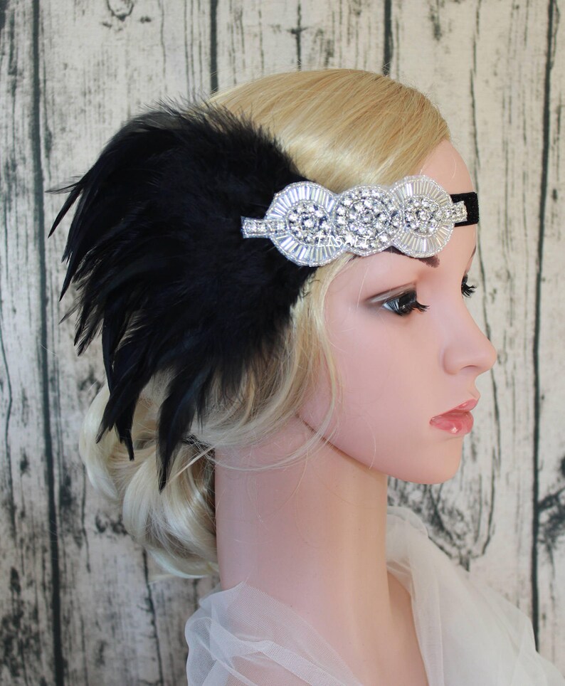 Lisali 1920s Headpiece Flapper Headpiece Great Gatsby Etsy