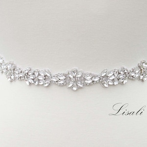 Thin wedding dress clearance belt