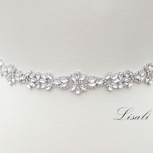 LISALI Thin Wedding Belt Bridal Belt 