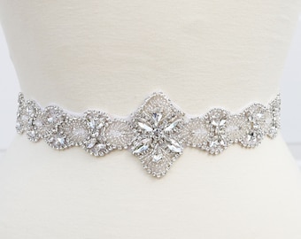 LISALI Sparkly Rhinestone Belt, Wedding belt,  Bridal Sash, Bridal Belt,  Bridesmaids Belt , Wedding Sash,  Wedding Dress Belts