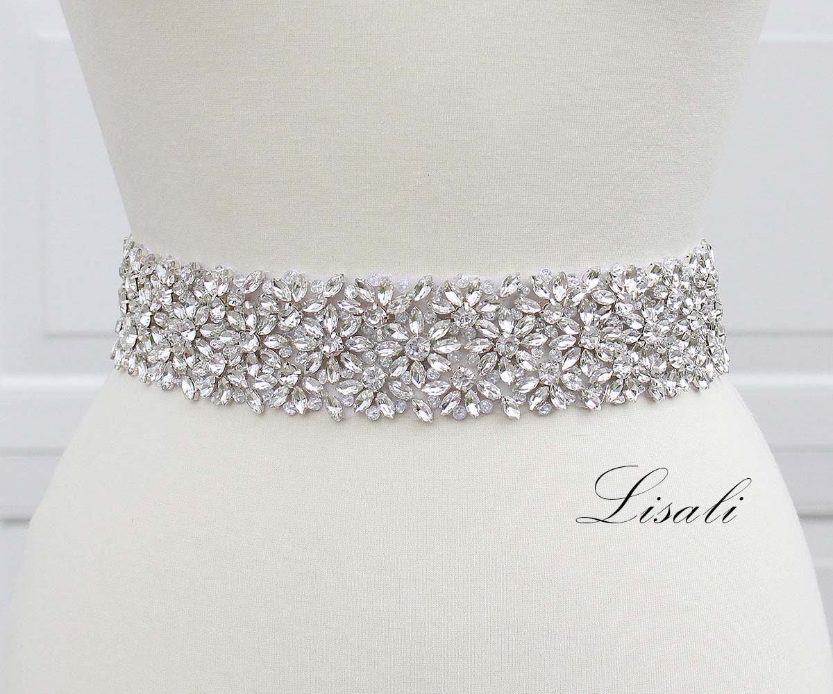 plus size diamante belt