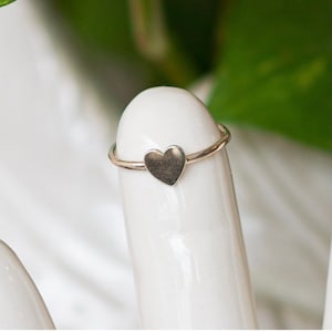 Silver Heart Ring - Sterling Silver Heart Ring, Heart Ring, Silver Heart Shaped Ring