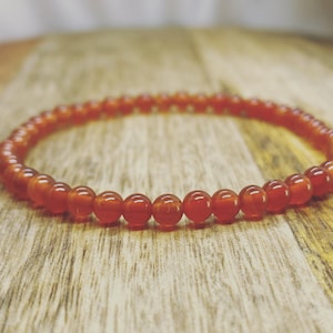 Carnelian Gemstone Bracelet - Confidence and Courage Stone Bracelet, Carnelian Bracelet, Carnelian Gemstone, Crystal Energy Carnelian Stone