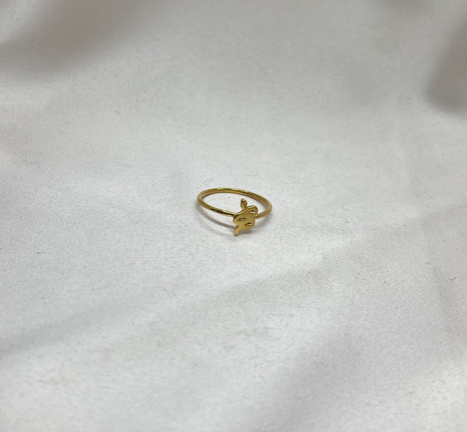 Thin Snake Ring Gold or Rose Gold Ring Dainty Snake Ring | Etsy