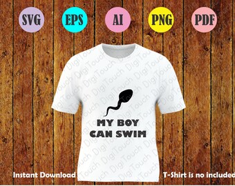 Pregnancy Announcement svg,baby reveal,you're going to be a daddy svg,my boy can swim,we have a winner,sperm svg,funny svg,digital download,