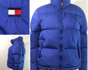 tommy hilfiger long puffer jacket