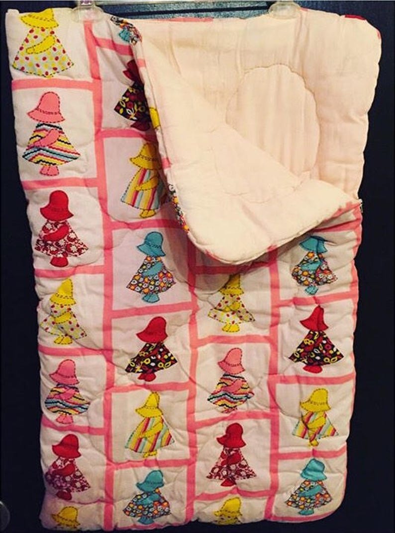 Vintage Holly HobbieBonnet Girl Toddler Sleeping Bag