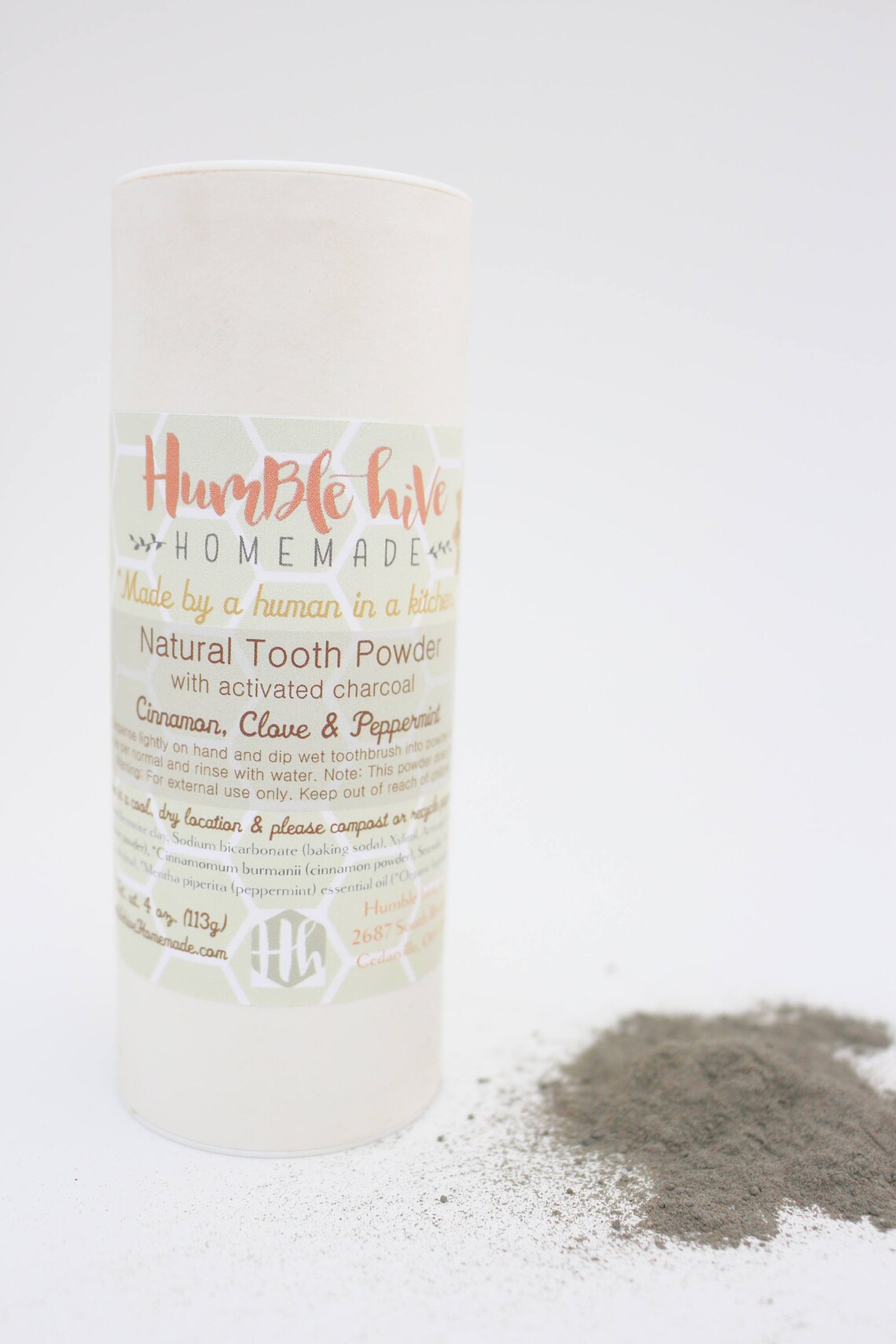 Natural Tooth Powder With Activated Charcoal 4 Oz. - Etsy
