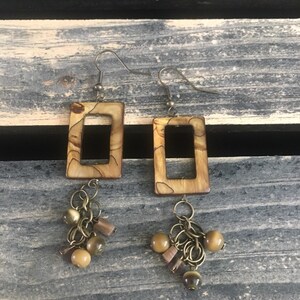 Brown Shell Earrings