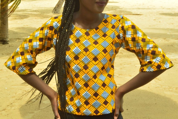 blouse en pagne