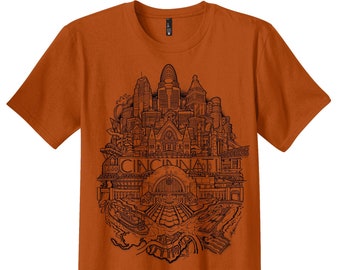 Burnt Orange Cincinnati Shirt