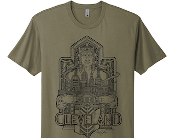 Olive Green Cleveland Guardian Shirt