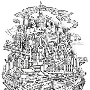 Cleveland Drawing, Industrial History of Cleveland