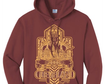 Maroon Cleveland Guardian Hooded Sweatshirt