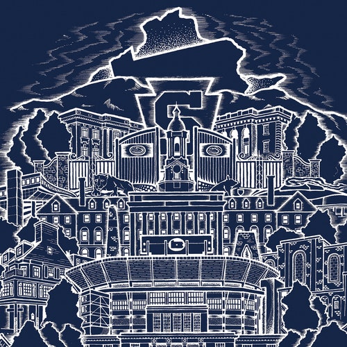 Bethany Beach Map Bethany Beach Art Bethany Beach Print Etsy