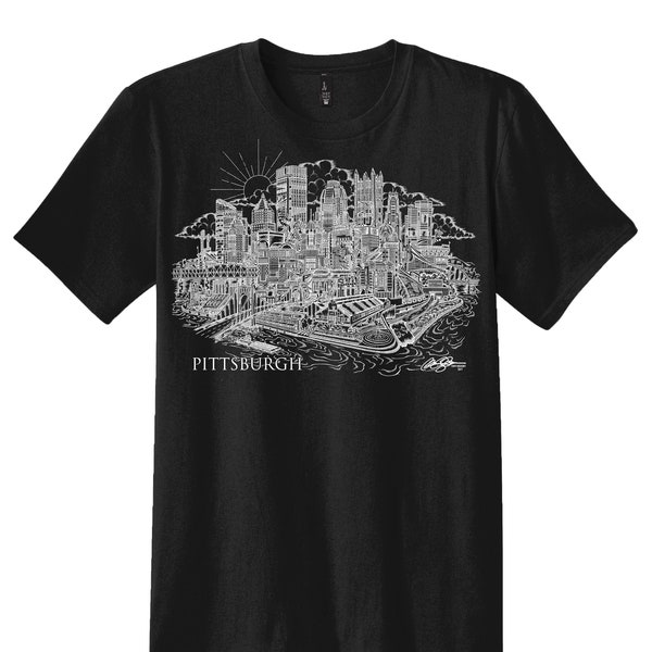 Pittsburgh Skyline T-Shirt (Black)