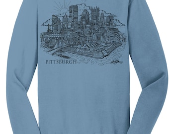 Pittsburgh Crewneck Sweatshirt (Mist Blue)