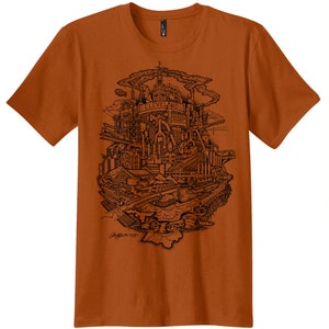 Burnt Orange Cleveland Industrial T-Shirt