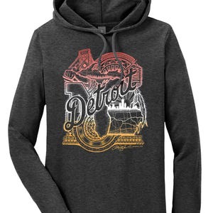 Camiseta ligera con capucha de Detroit