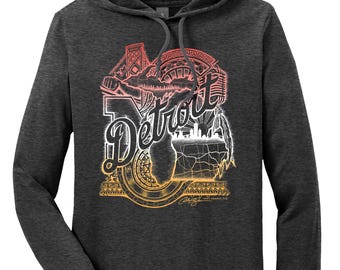 T-shirt léger à capuche Detroit