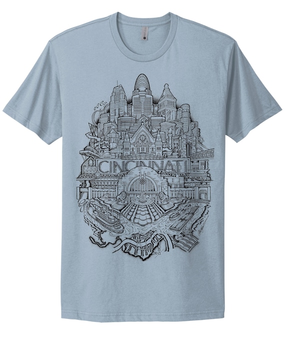 Stonewash Blue Cincinnati Shirt