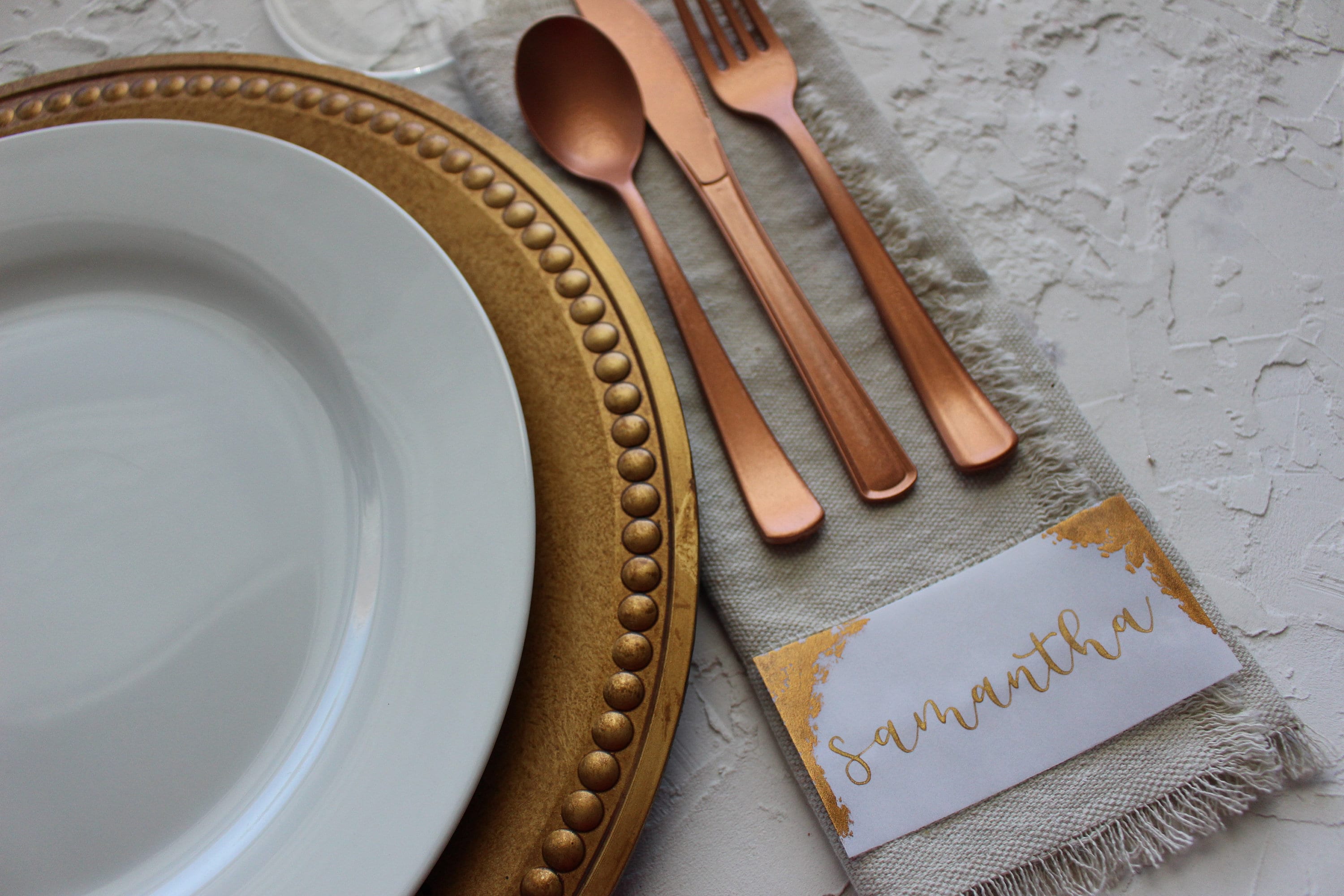 Vellum Name Cards Metallic Gold Place Cards Wedding Etsy