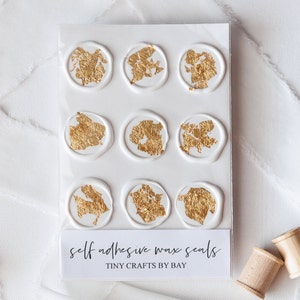 Sello de cera para sobres, sello de cera metálico, sello de cera prefabricado, adhesivo de cera para sellado dorado, adhesivo de cera para invitación de boda, sello de cera autoadhesivo