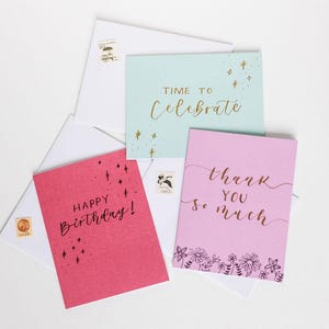 Mystery Grußkarten-Set, handgeschriebenes Grußkarten-Set, 10er-Pack, Geburtstag für alle Gelegenheiten, Glückwünsche, Beileid, Danke usw.