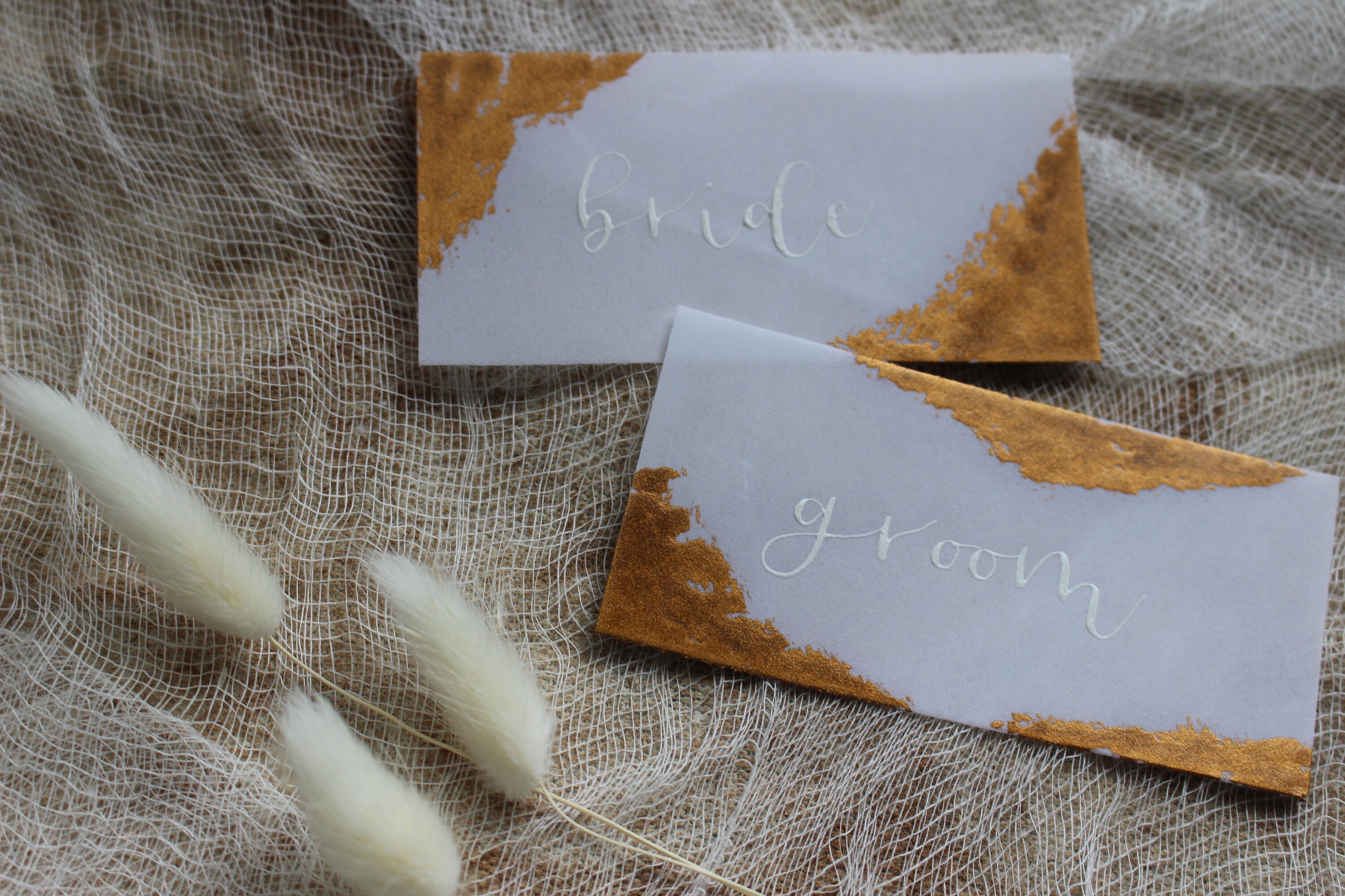 Vellum Name Cards Metallic Gold Place Cards Wedding Etsy