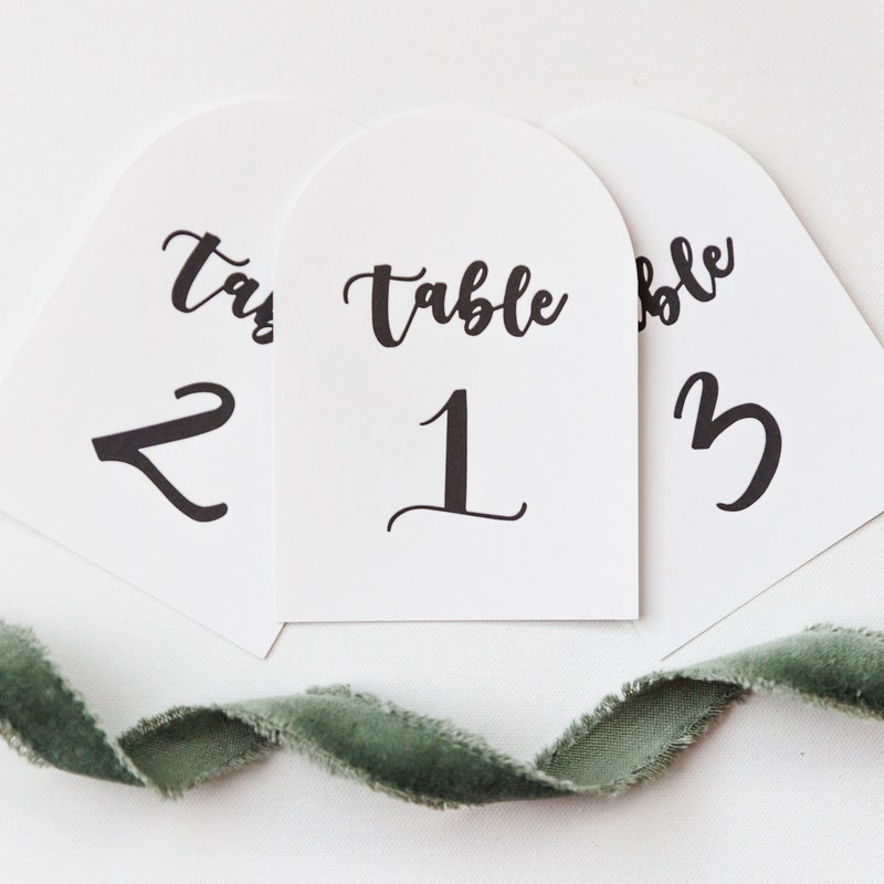 Circle Table Numbers - Etsy