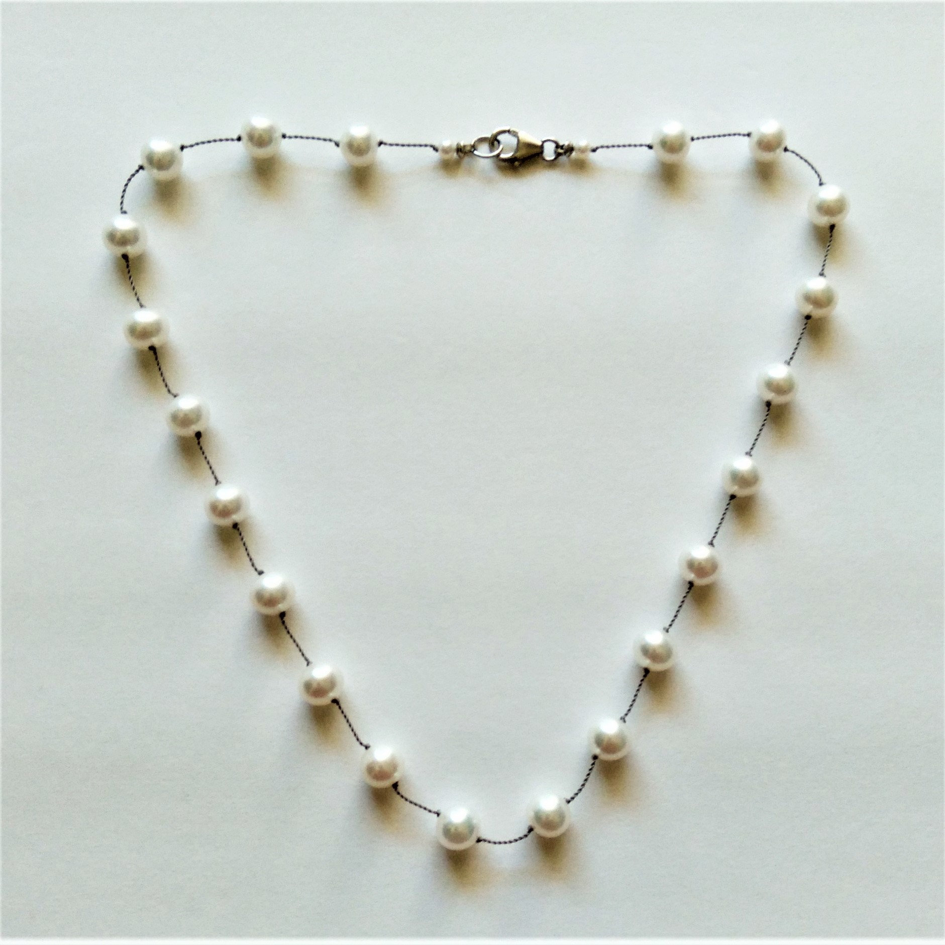 Silk Tin Cup Necklace | Instagram pearls, Pearl company, Signature necklace
