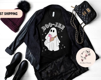 BooJee Ghost T-Shirt: Spooky Season Relaxed Fit Tee