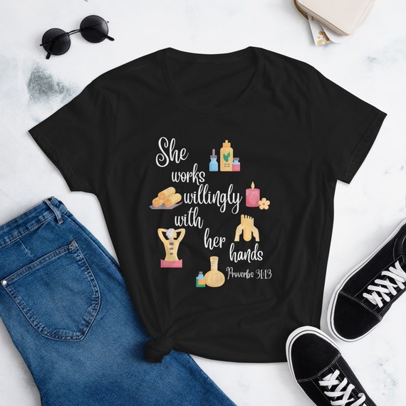Massage Therapist T-Shirt Gift I Work With My Hands Tee Massage Therapist T-Shirt Gift I Work With My Hands Tee
