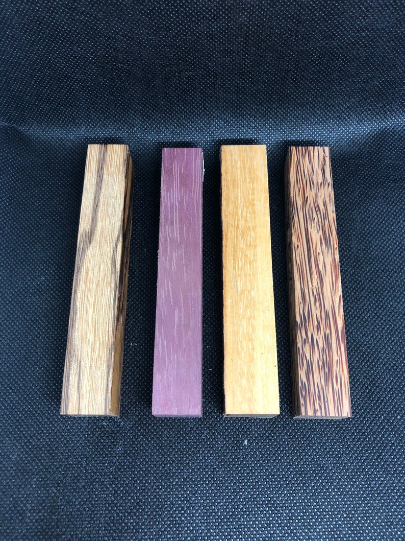 and red palm wood pen blanks purpleheart osage orange Marblewood