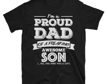 T-Shirt Divertente Per Papà - 'Papà Di Un Figlio Fantastico' - Jerzees